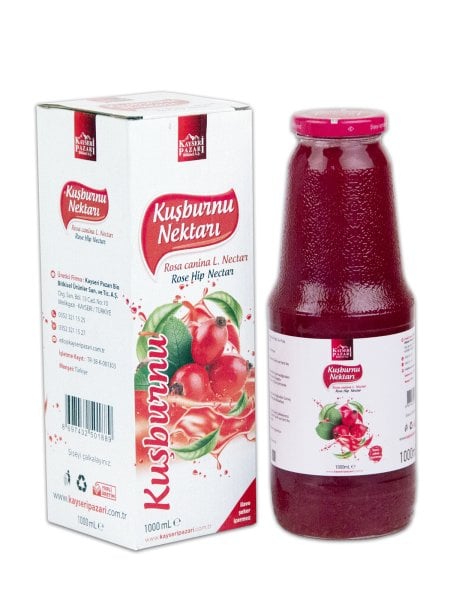 Kuşburnu Nektarı 1000 ml Cam Şişe